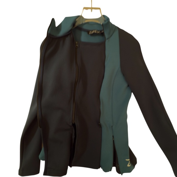 Zarély Performance Jacket Women’s M Navy Teal Athletic Dance Wear - Picture 4 of 12